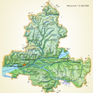 Физическая карта Ростовской области